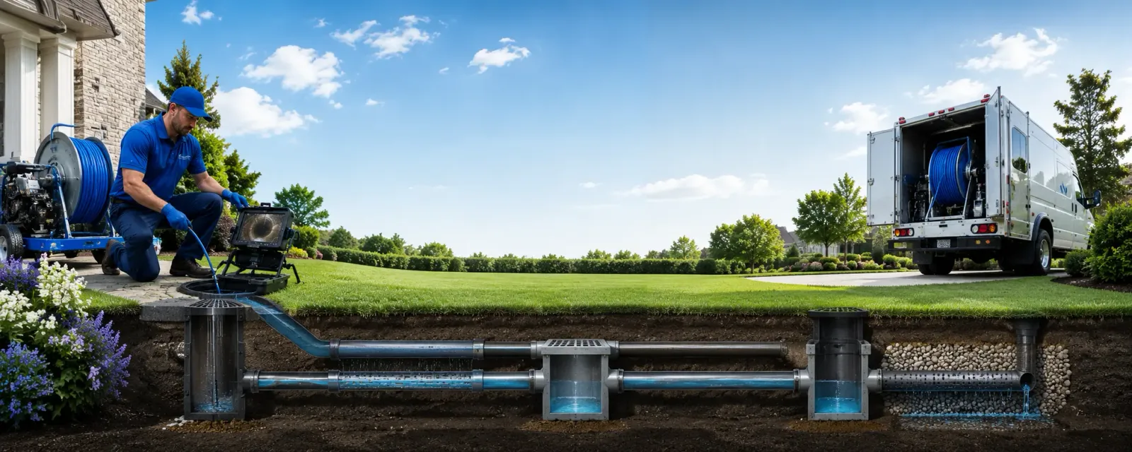 Outdoor drain cleaning information for Downingtown, PA